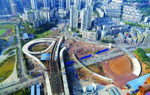 万州长江三桥建设进入新节点 北岸主桥边跨施工进入最后冲刺阶段