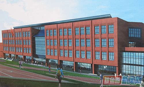 图为熊岳高中新建教学楼效果图.