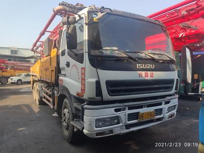 深圳2010年底43米三一重工混凝土泵車，五十鈴底盤