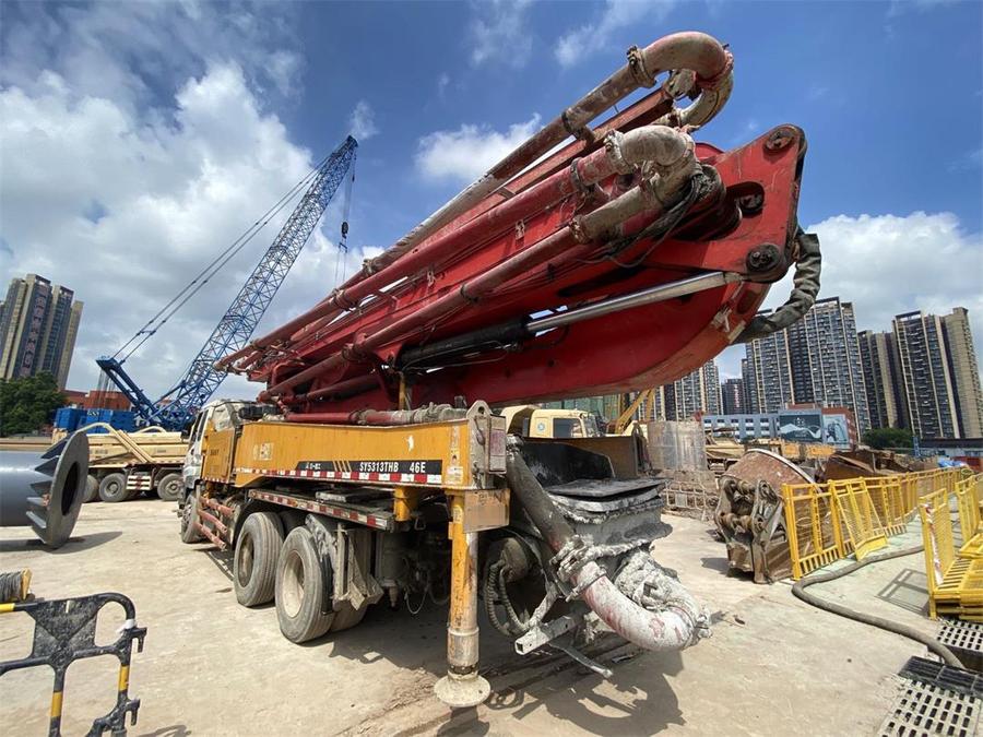 深圳2012年11月46米三一重工混凝土泵車，五十鈴底盤