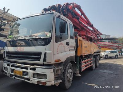 深圳2012年底46米三一重工混凝土泵車，五十鈴底盤